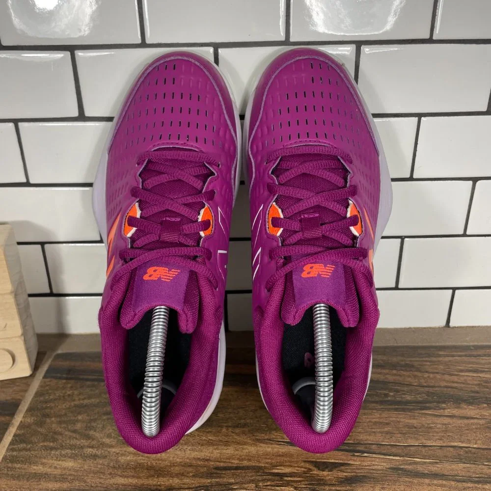 New Balance 696v4 Youth Girls Size 6.5 Shoes Mulberry Hard Court Tennis Sneaker